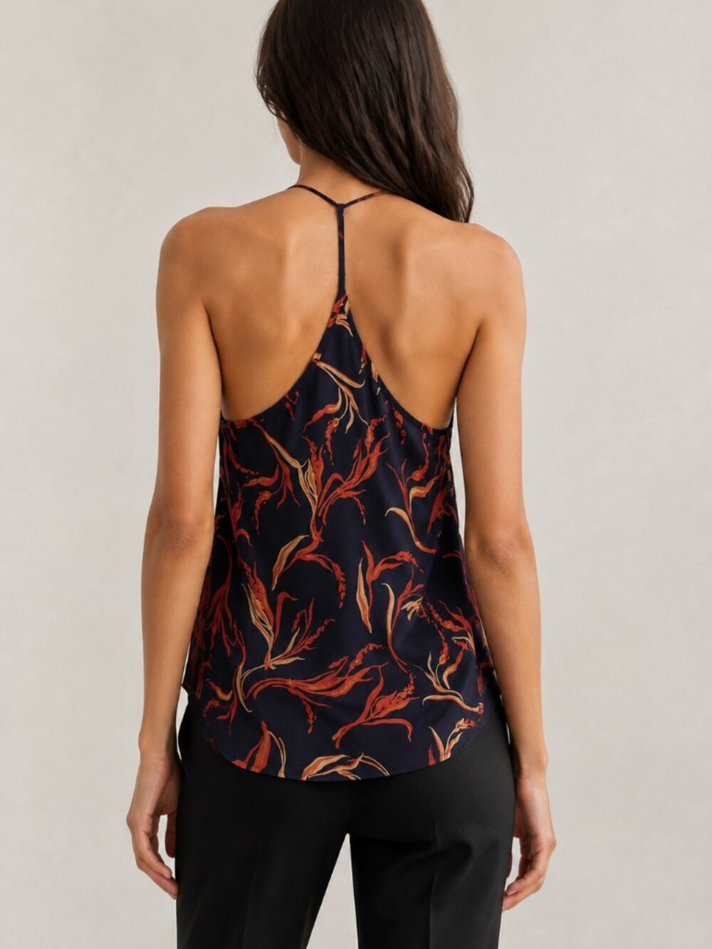 L'Agence Silk Floral Racerback Cami Tank Top Small S - Picture 2 of 9